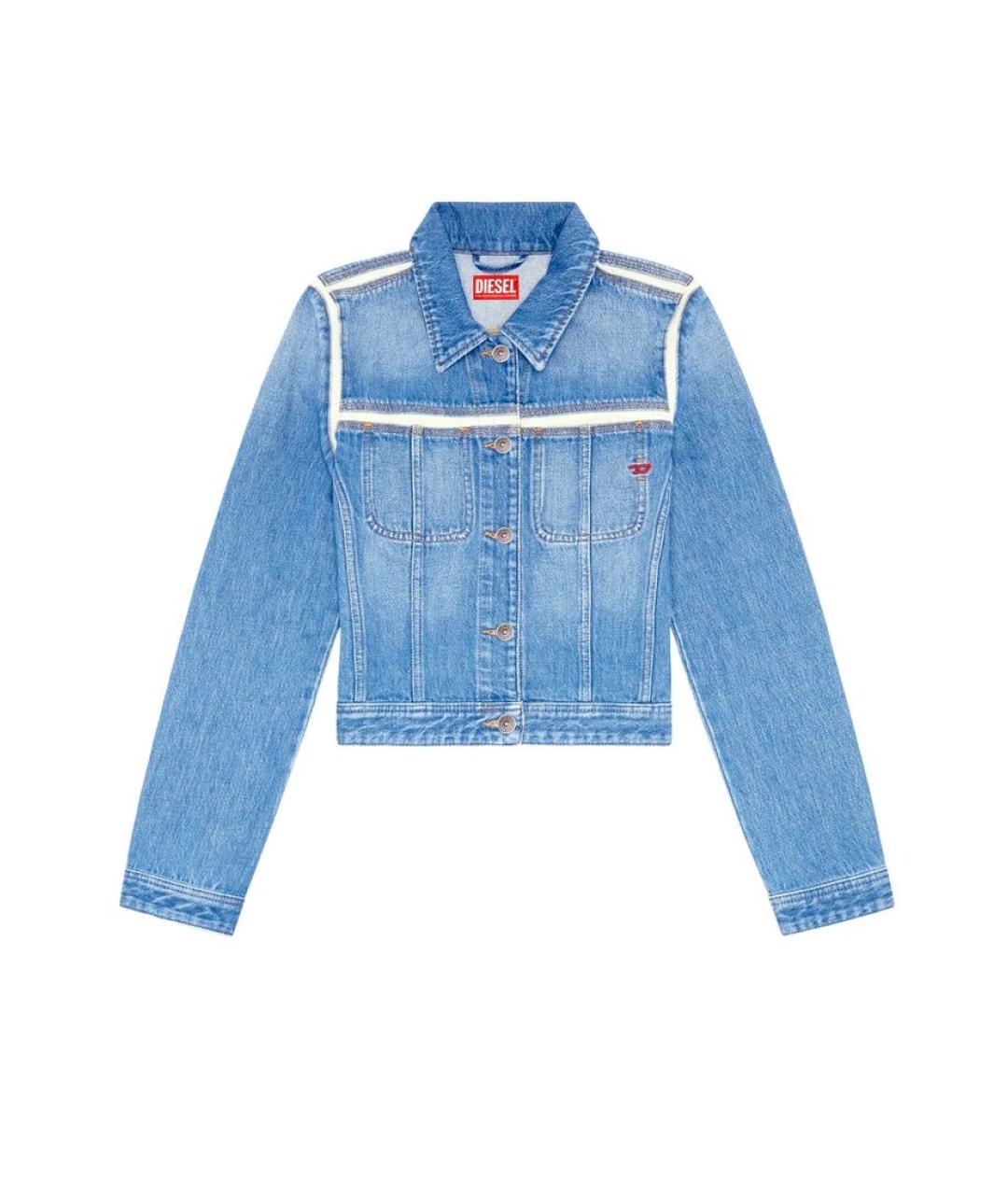 DIESEL Голубая хлопковая куртка, фото 9