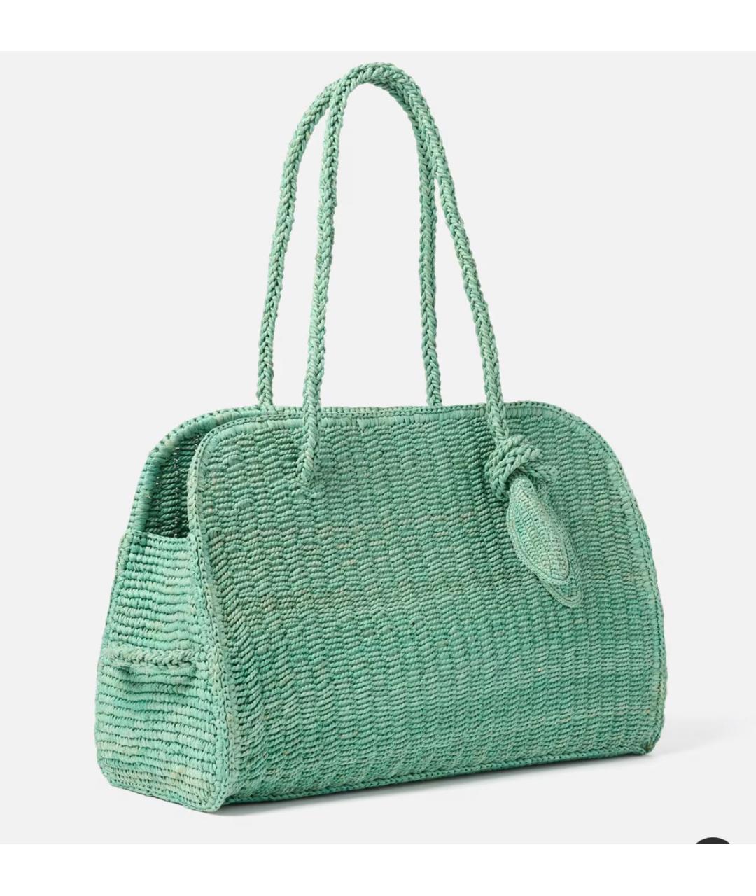 JACQUEMUS Зеленая сумка тоут, фото 2