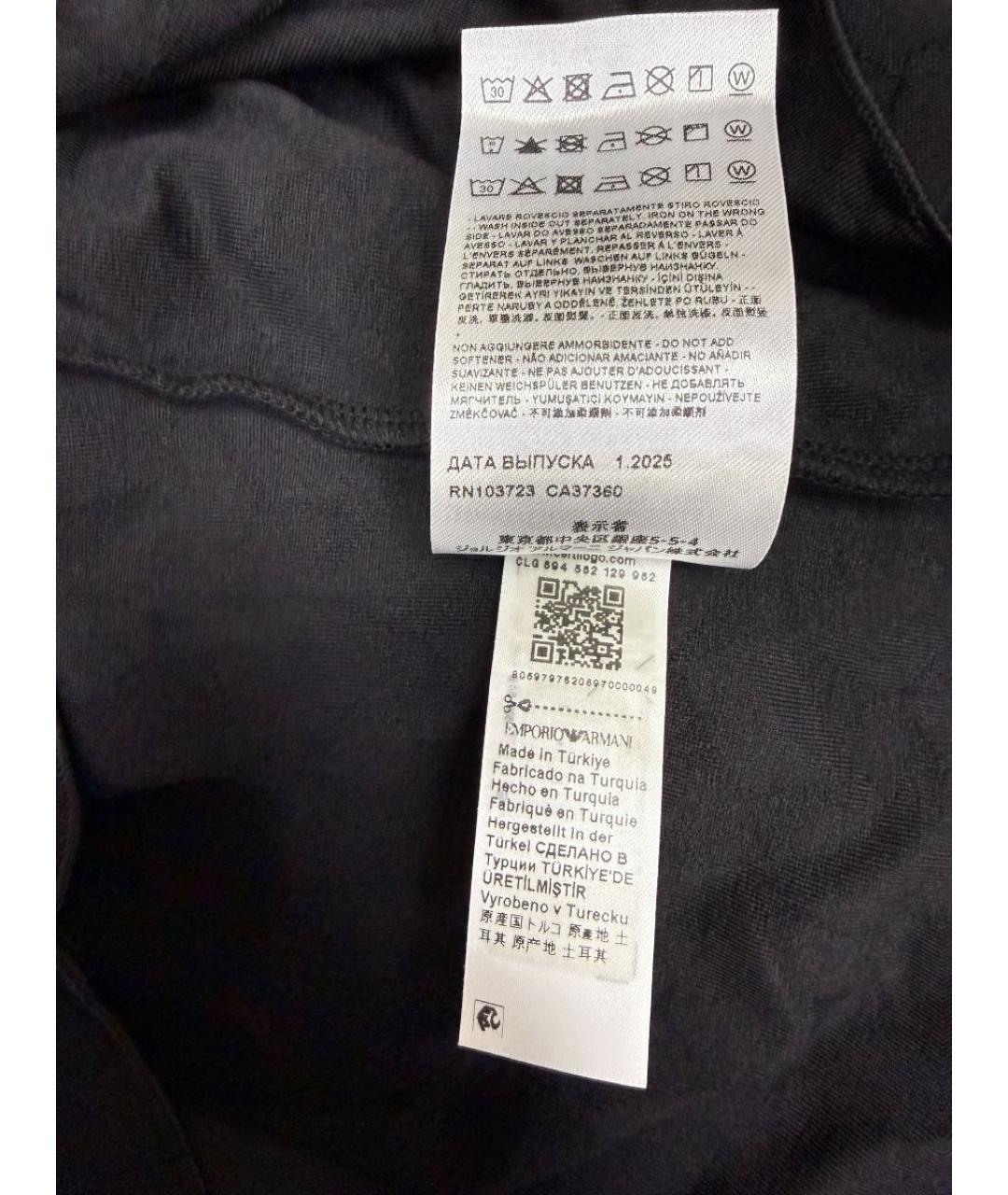 EMPORIO ARMANI Черная блузы, фото 5