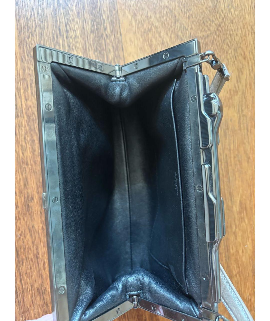 CARTIER Бежевая кожаная сумка через плечо, фото 4