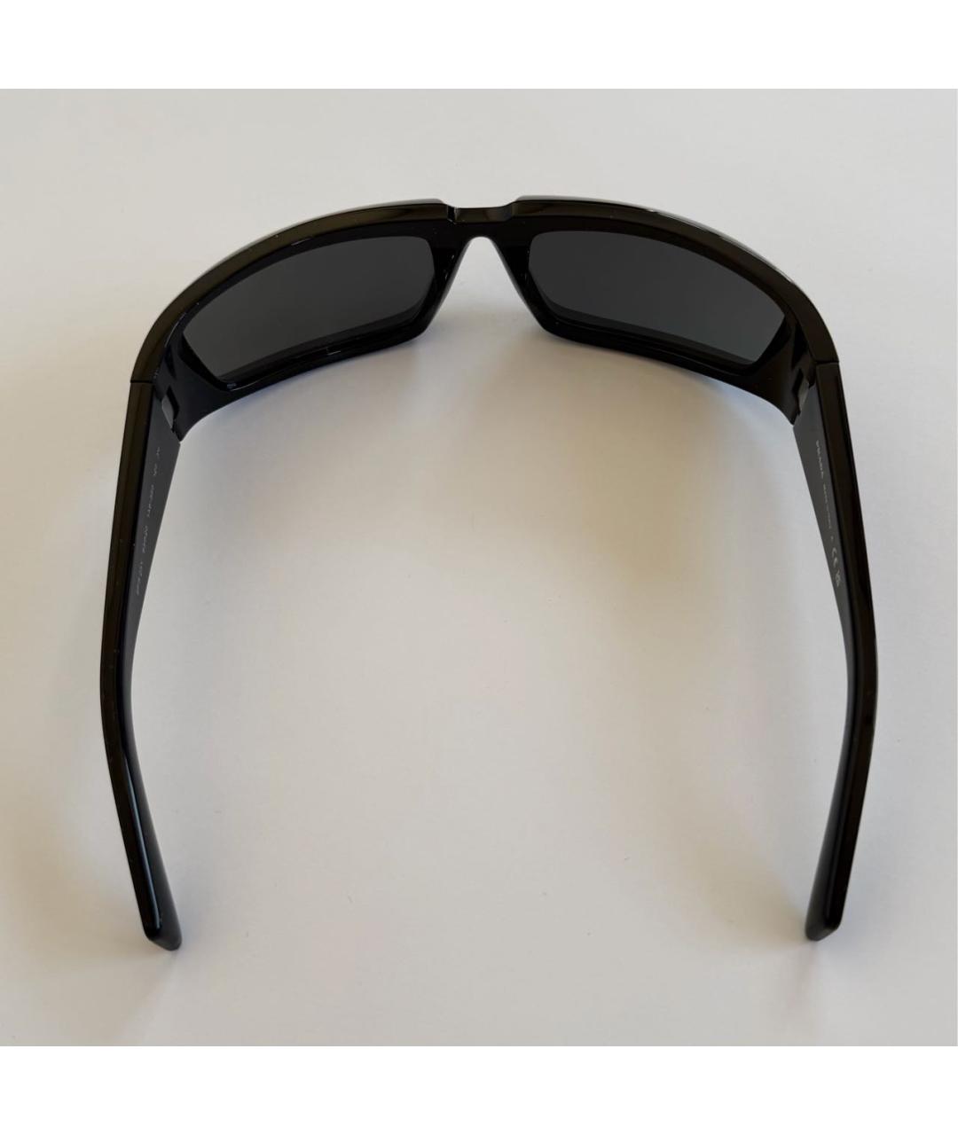 PRADA Черные пластиковые солнцезащитные очки, фото 4