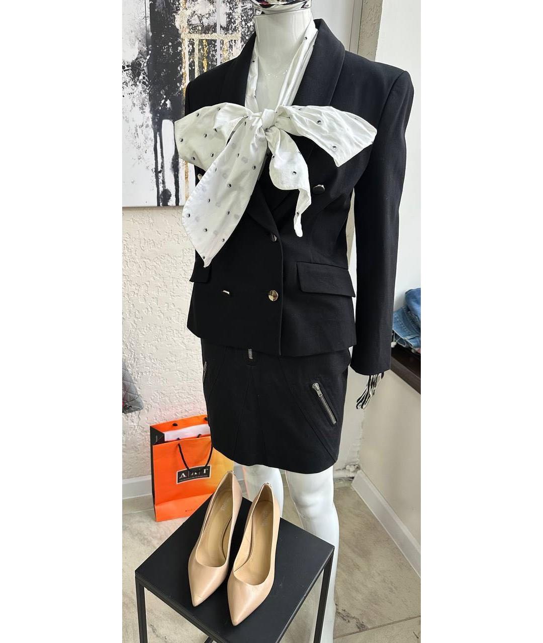 CHLOE Черная хлопковая юбка мини, фото 3