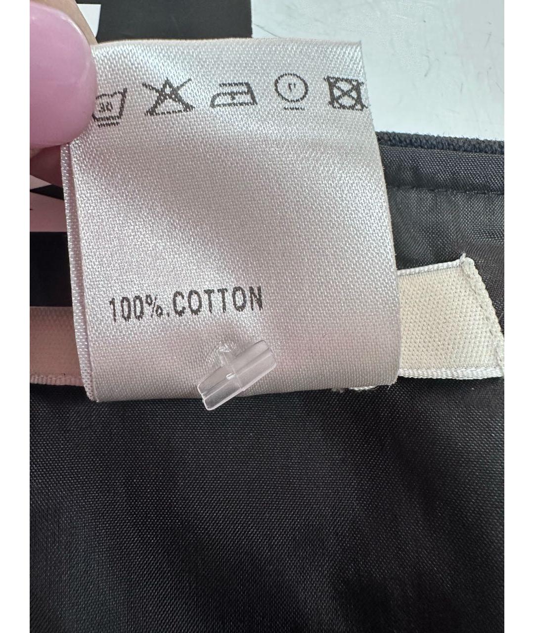 CHLOE Черная хлопковая юбка мини, фото 7