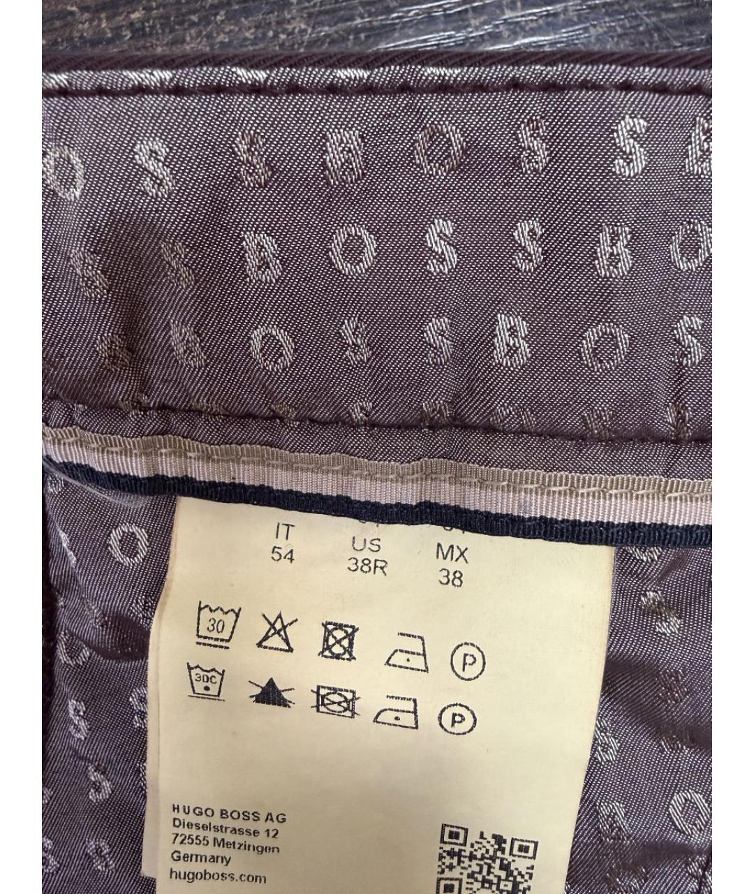 HUGO BOSS Бордовые брюки чинос, фото 4