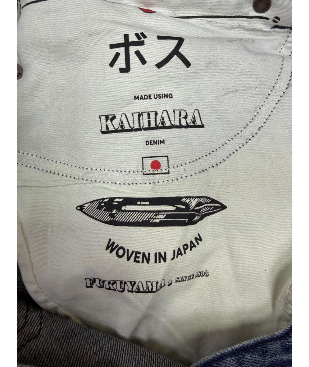 HUGO BOSS Синие хлопковые прямые джинсы, фото 5