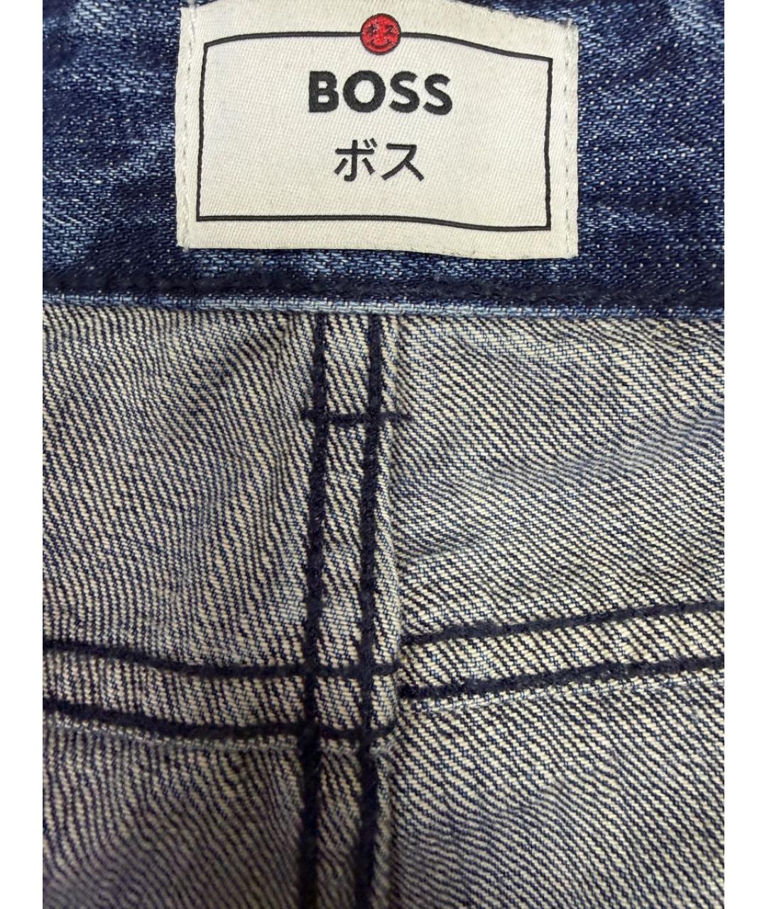 HUGO BOSS Синие хлопковые прямые джинсы, фото 3