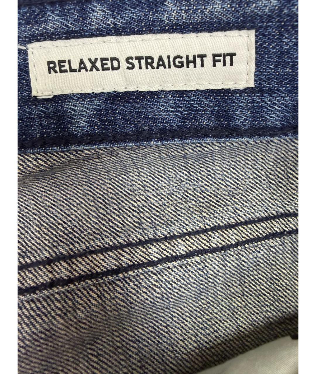 HUGO BOSS Синие хлопковые прямые джинсы, фото 6