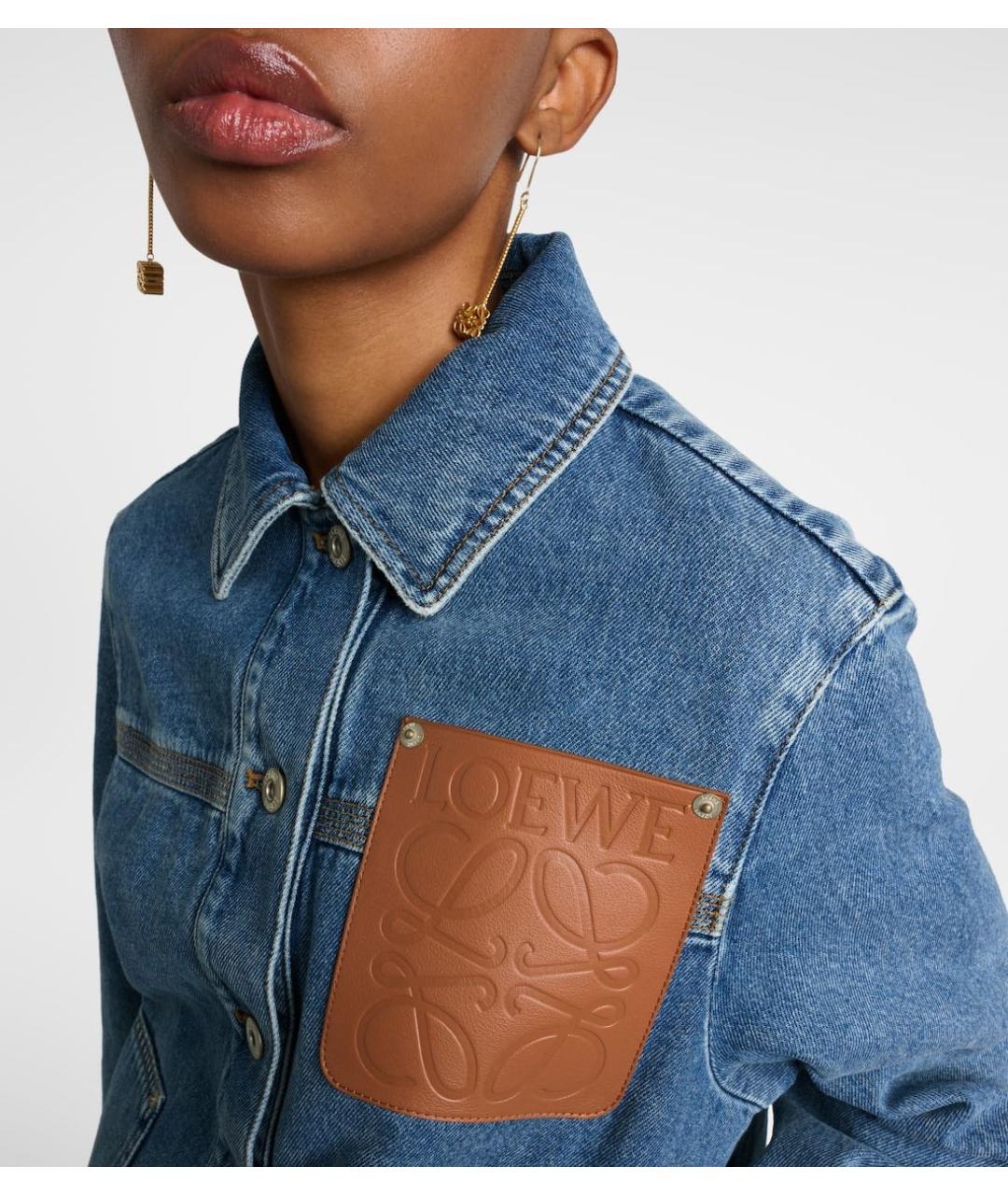 LOEWE Синяя деним куртка, фото 3