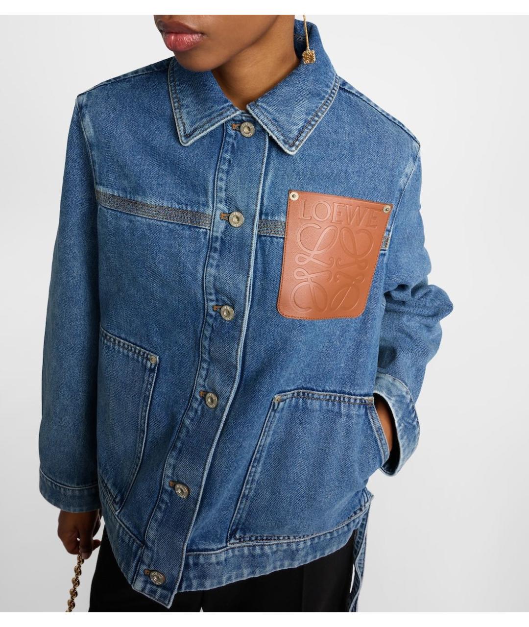 LOEWE Синяя деним куртка, фото 2