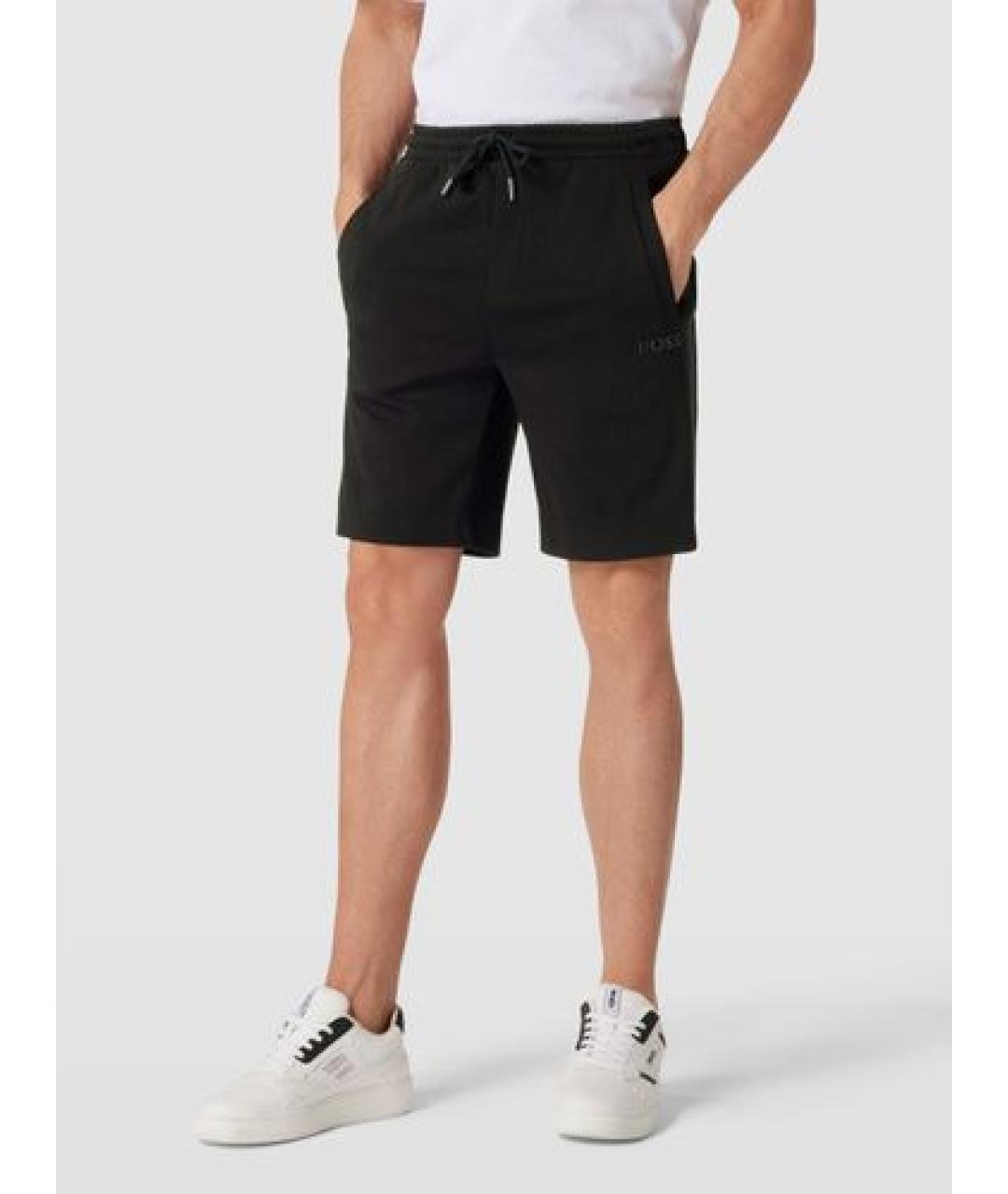 HUGO BOSS Черные хлопковые шорты, фото 6