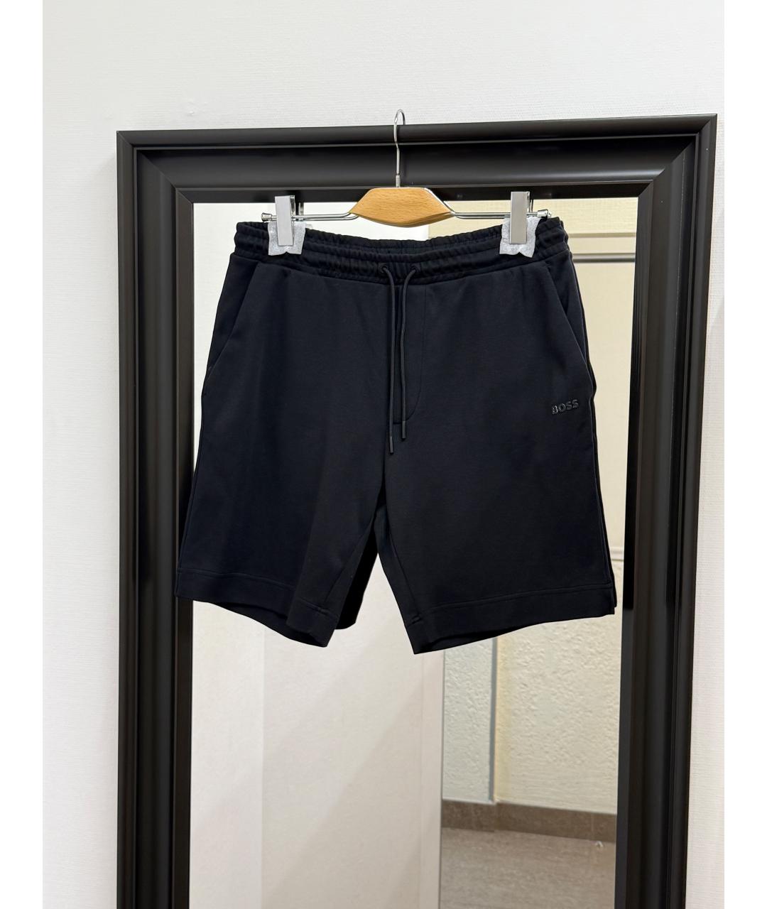 HUGO BOSS Черные хлопковые шорты, фото 9