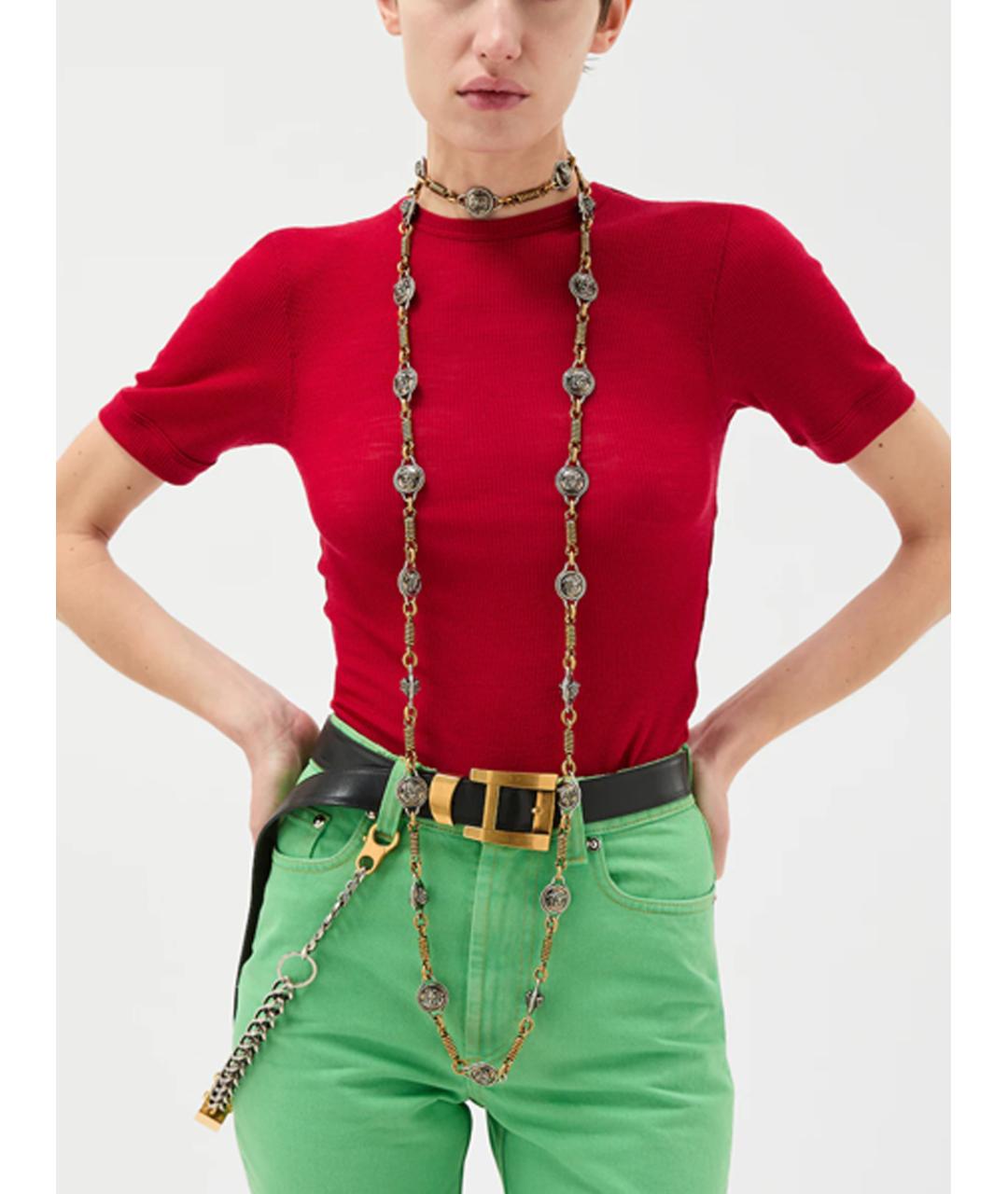 VERSACE Красный шерстяной джемпер / свитер, фото 2