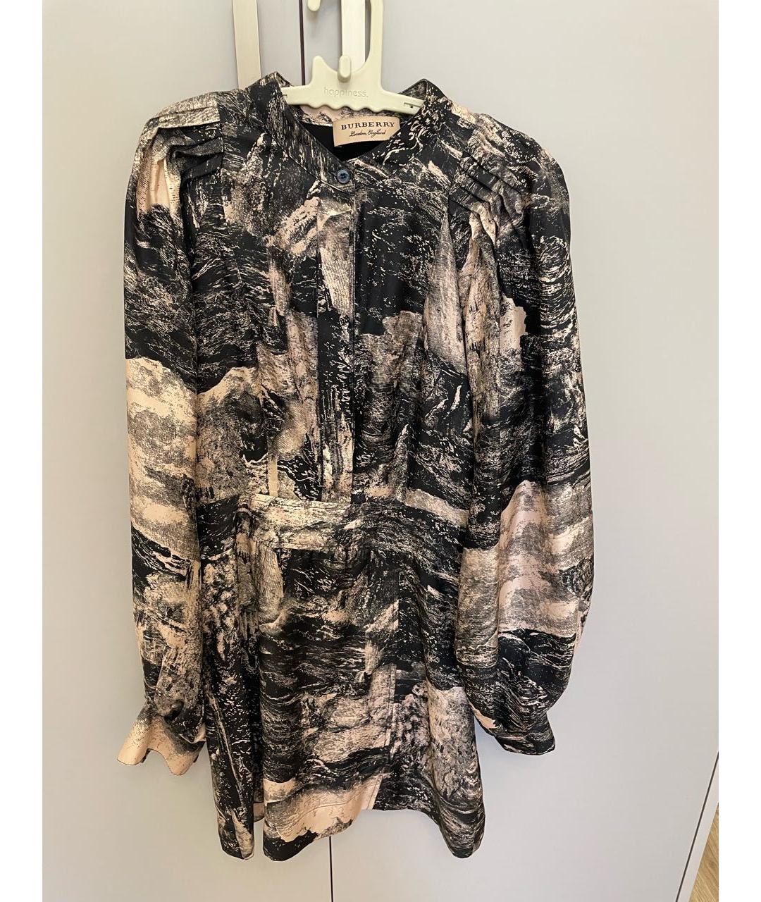 BURBERRY Мульти шелковое коктейльное платье, фото 9