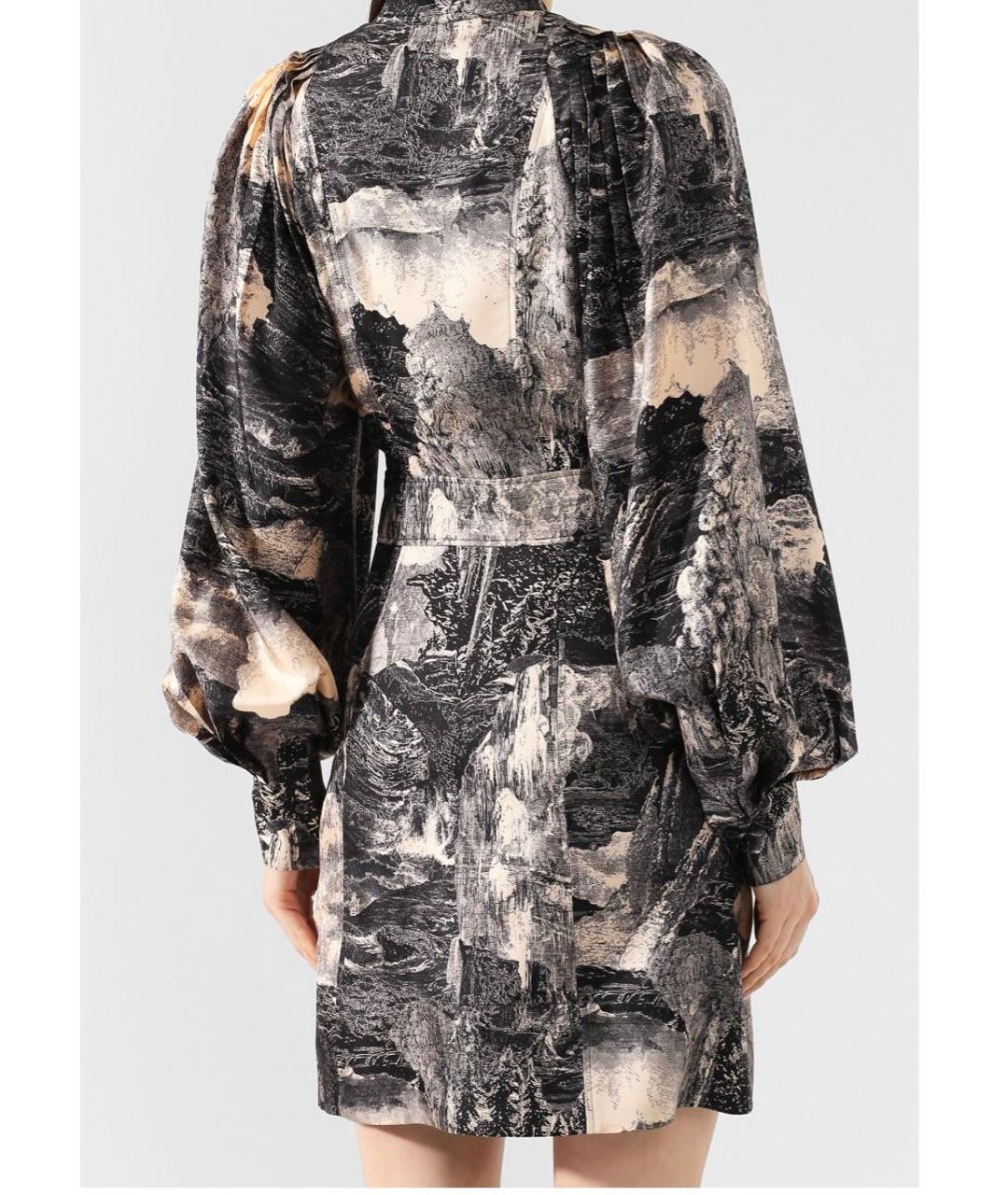 BURBERRY Мульти шелковое коктейльное платье, фото 7