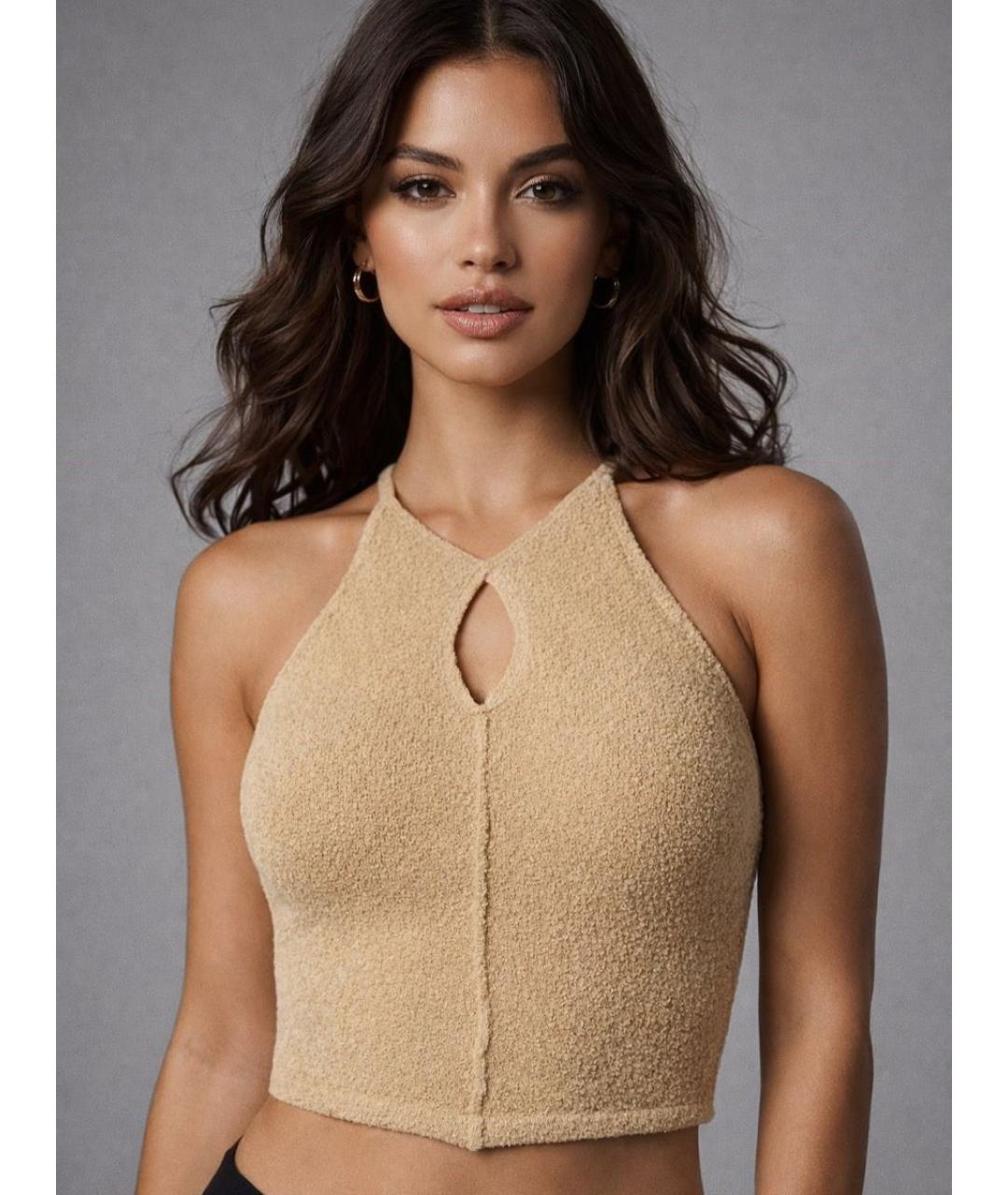 IRO Бежевая майка, фото 7