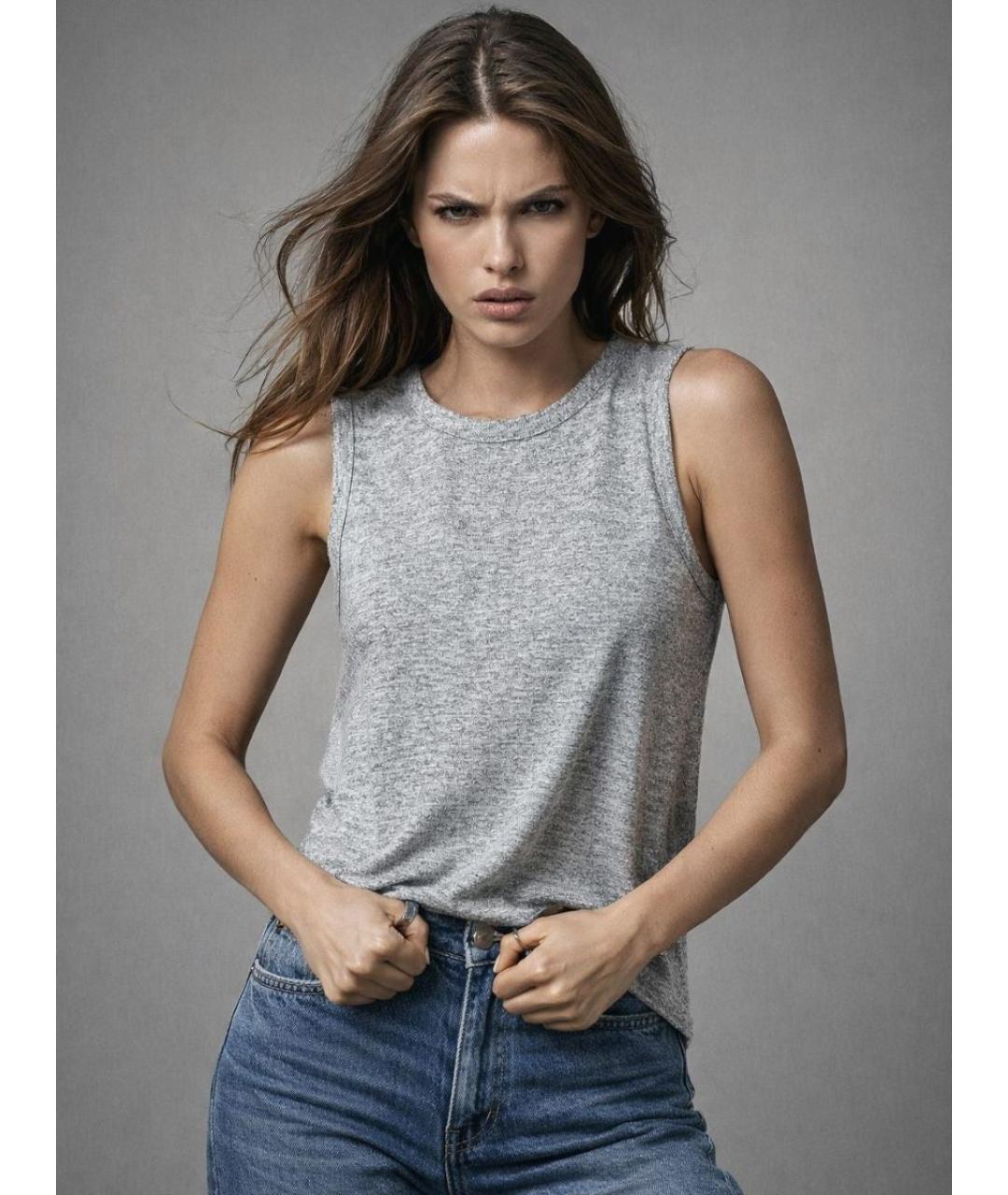 RAG & BONE Серая майка, фото 7