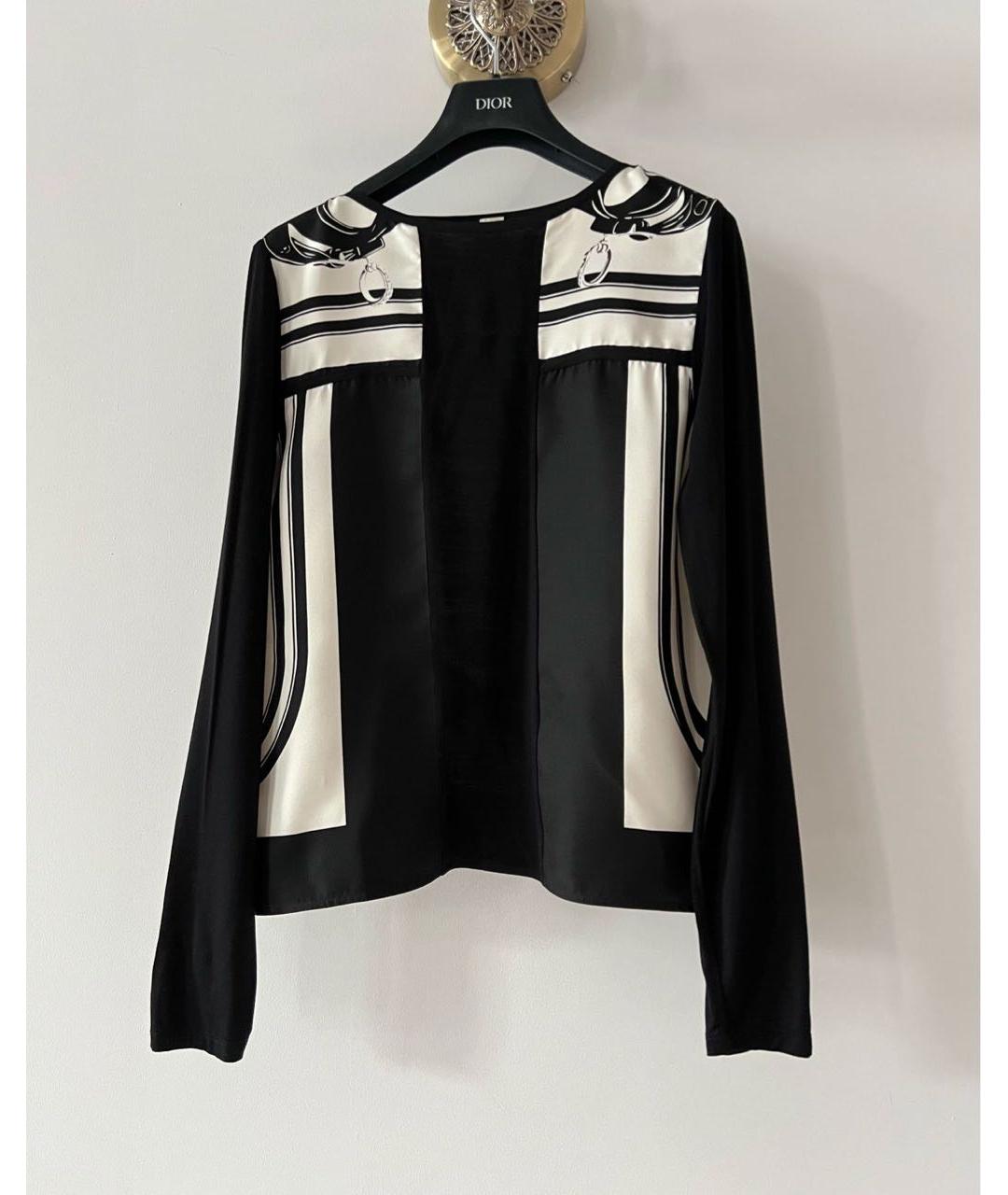 HERMES Мульти шелковая блузы, фото 7