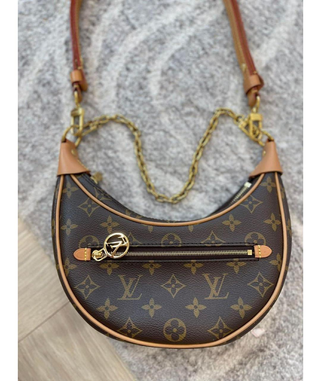 LOUIS VUITTON Коричневая сумка через плечо, фото 3