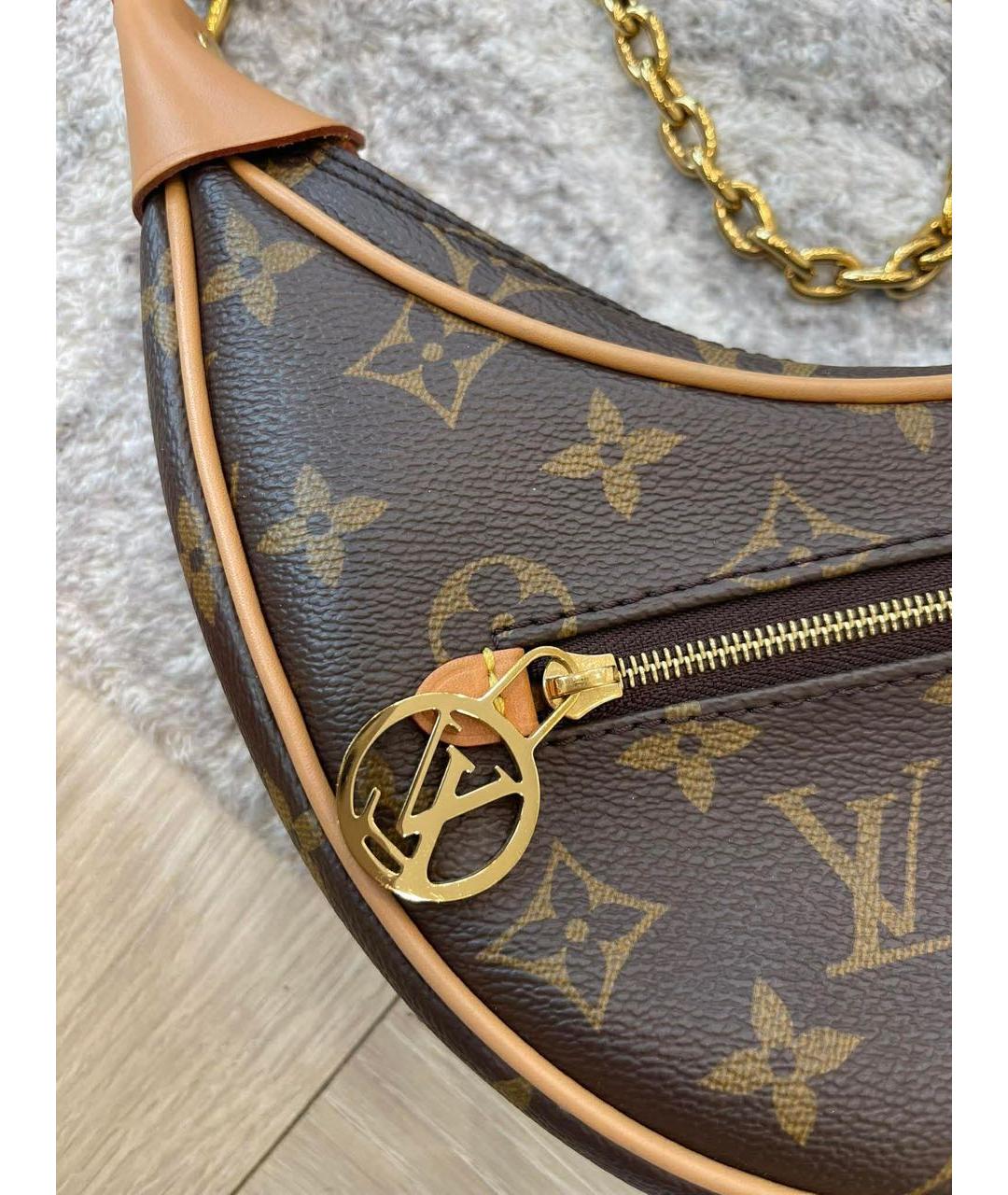 LOUIS VUITTON Коричневая сумка через плечо, фото 4
