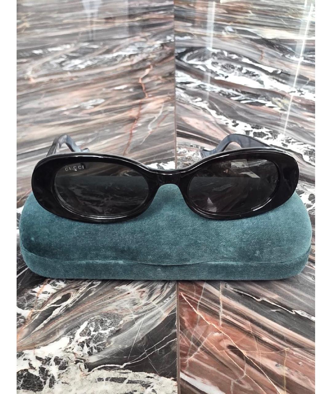 GUCCI Черные пластиковые солнцезащитные очки, фото 6