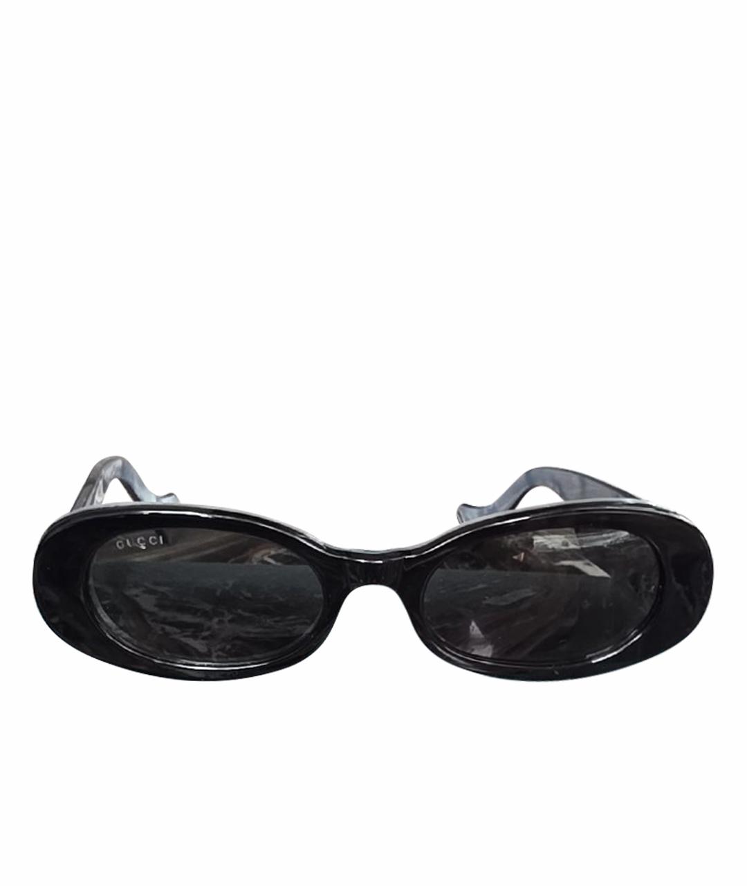 GUCCI Черные пластиковые солнцезащитные очки, фото 1