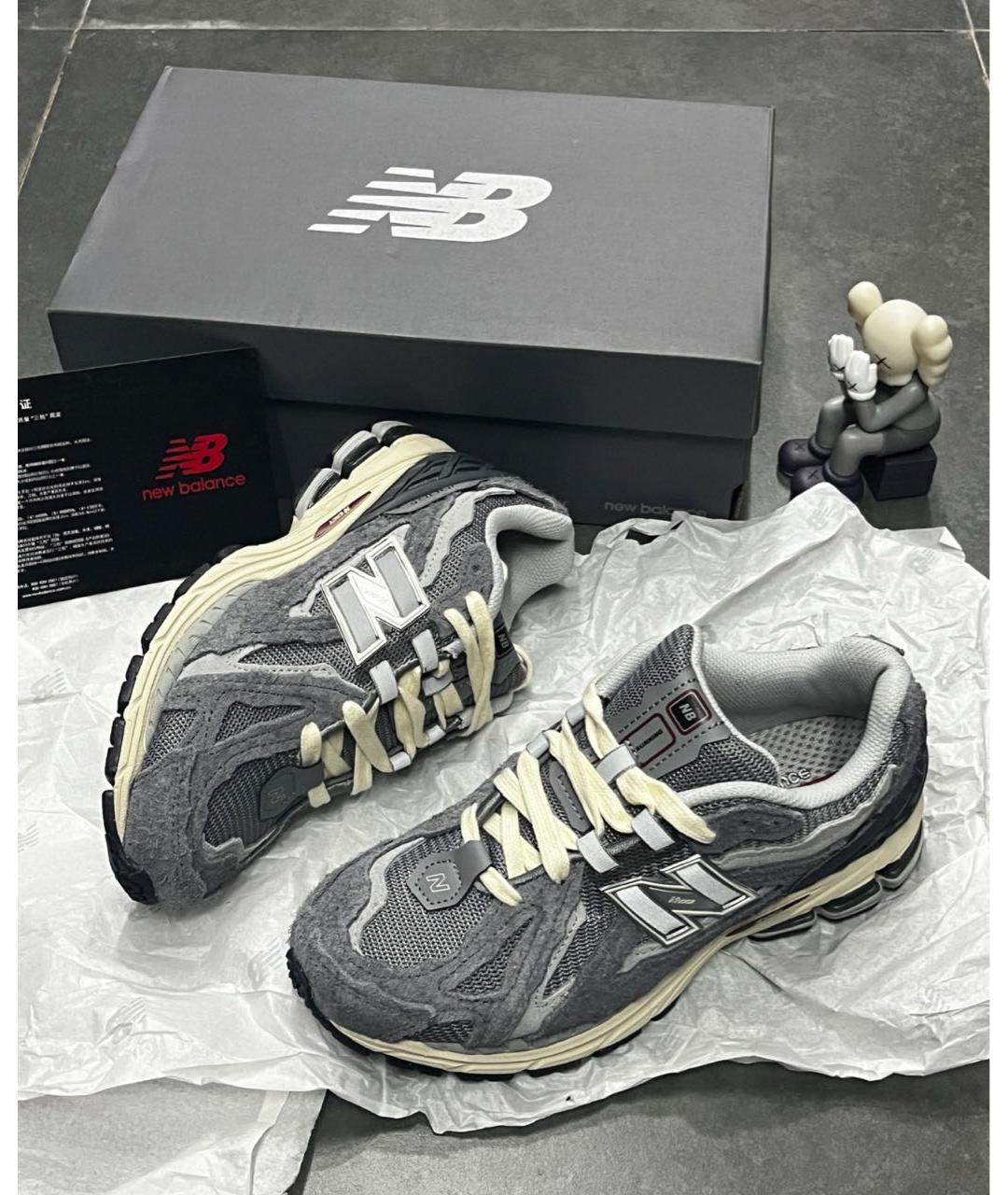 NEW BALANCE Антрацитовые замшевые кроссовки, фото 5