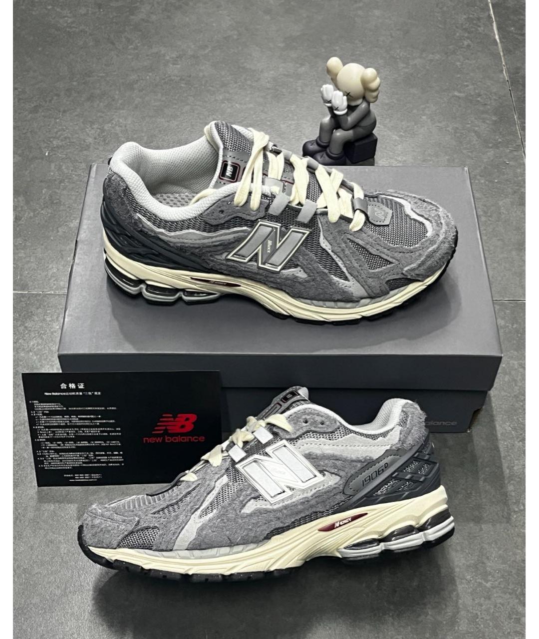 NEW BALANCE Антрацитовые замшевые кроссовки, фото 7