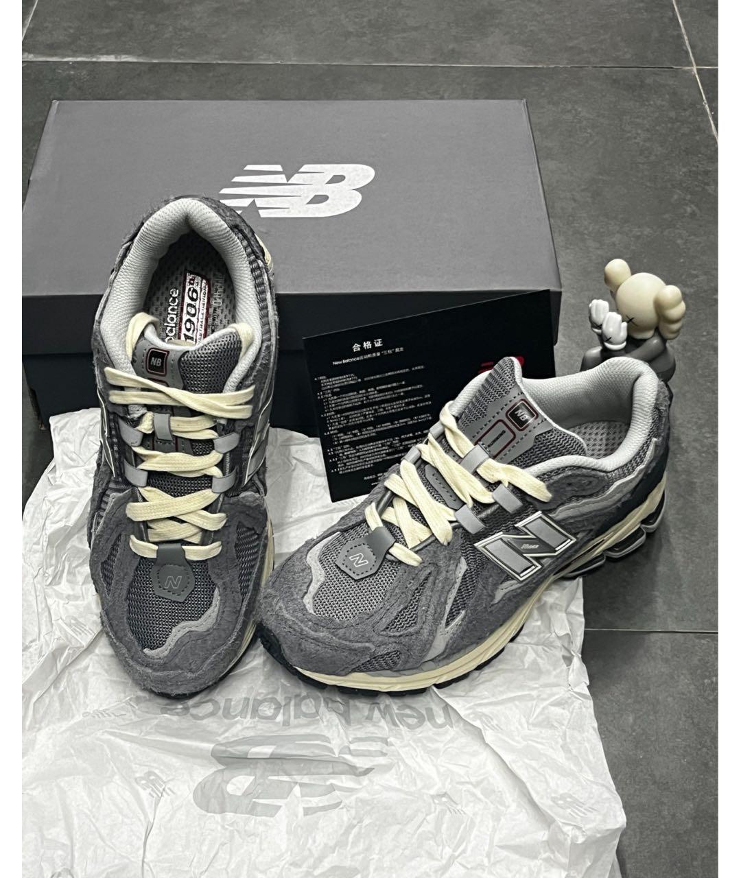 NEW BALANCE Антрацитовые замшевые кроссовки, фото 6