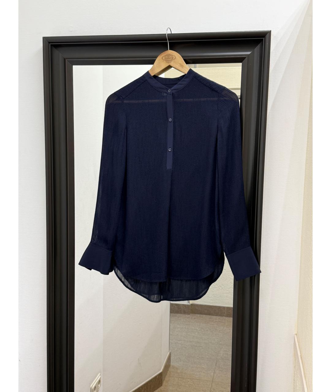 VINCE Синяя блузы, фото 2