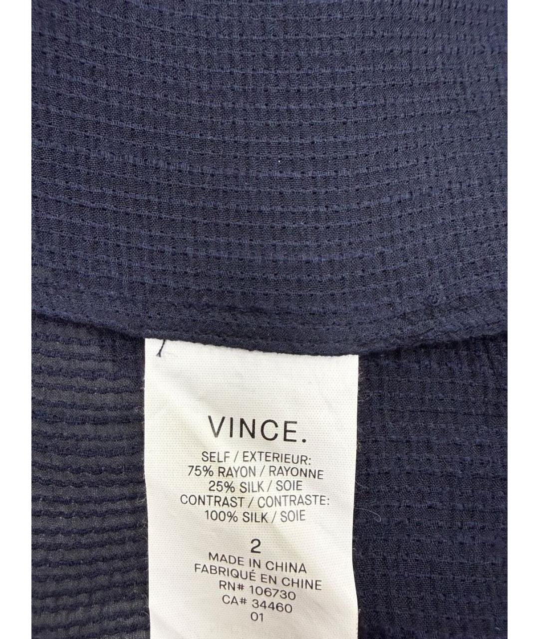 VINCE Синяя блузы, фото 6