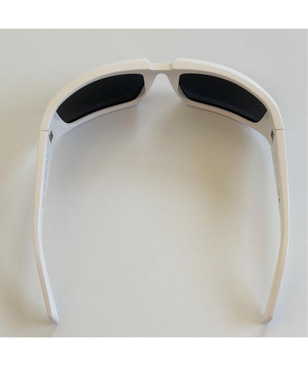 PRADA Белые пластиковые солнцезащитные очки, фото 4