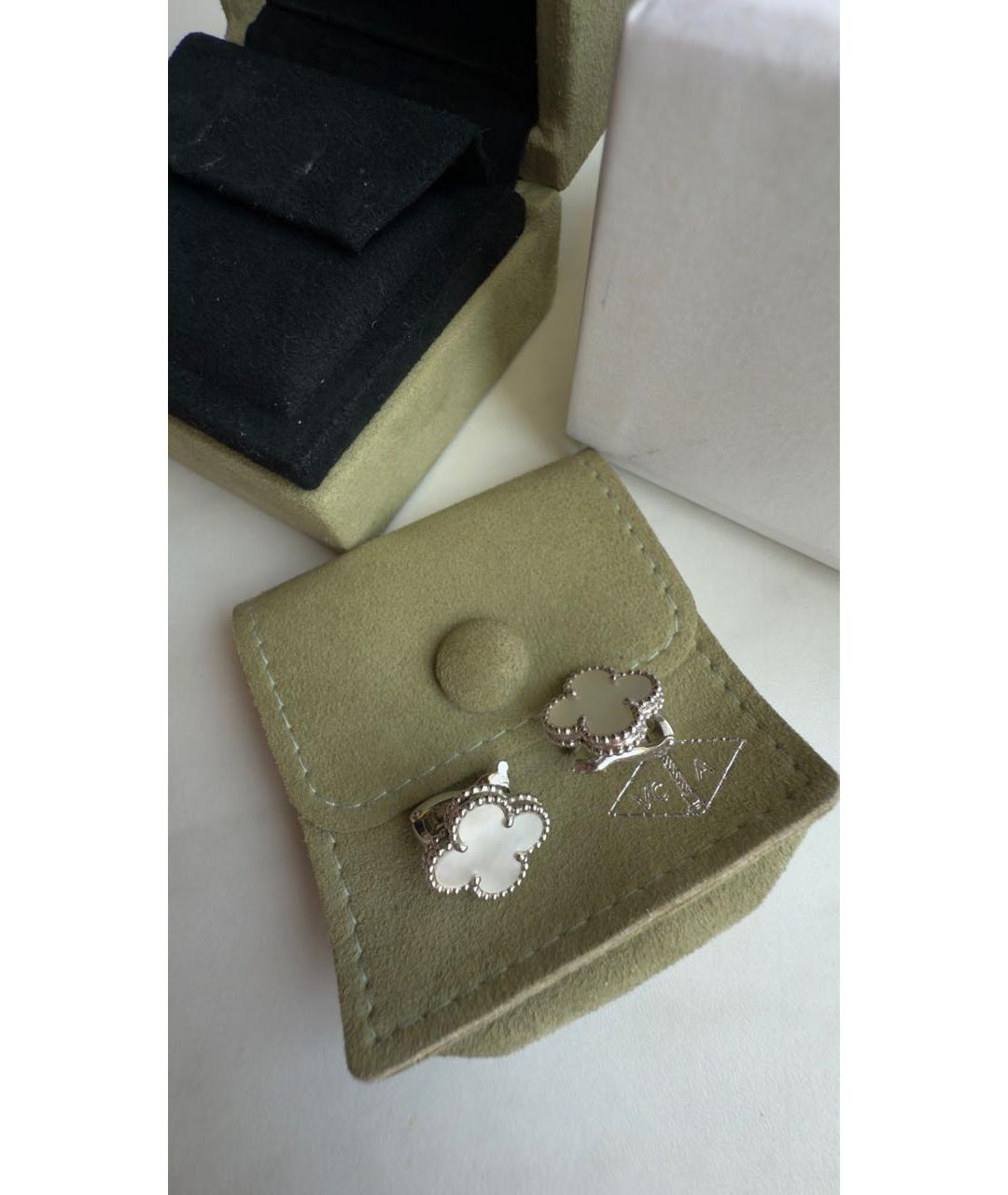 VAN CLEEF & ARPELS Белые серьги из белого золота, фото 5