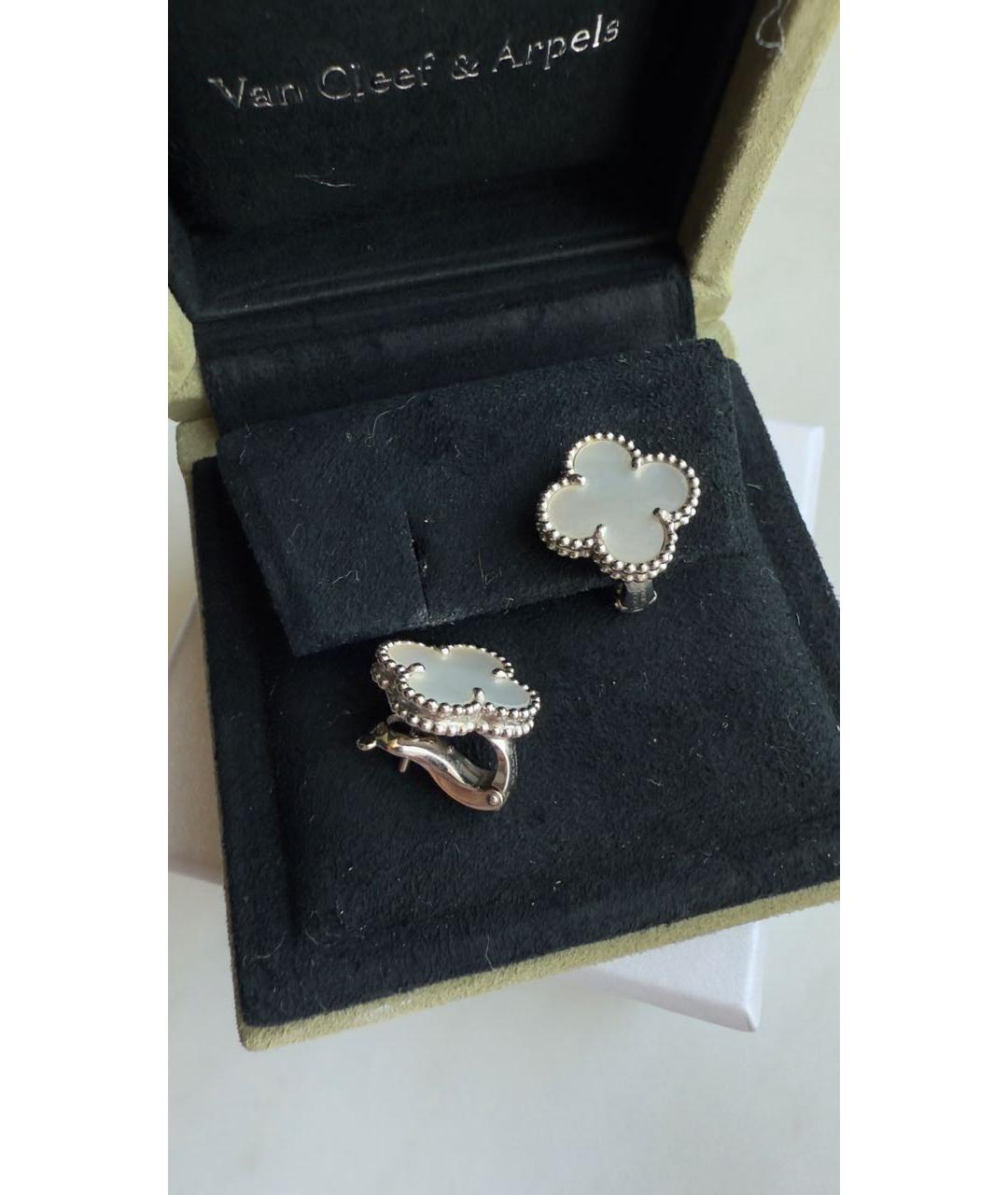 VAN CLEEF & ARPELS Белые серьги из белого золота, фото 3