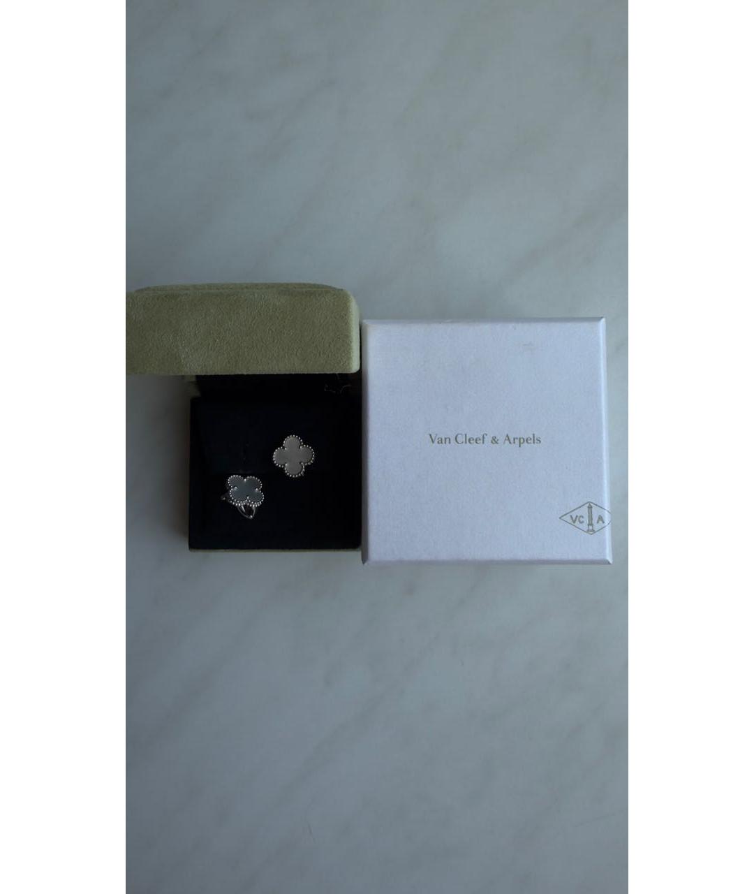 VAN CLEEF & ARPELS Белые серьги из белого золота, фото 2