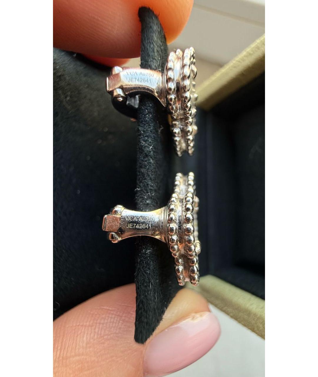 VAN CLEEF & ARPELS Белые серьги из белого золота, фото 6