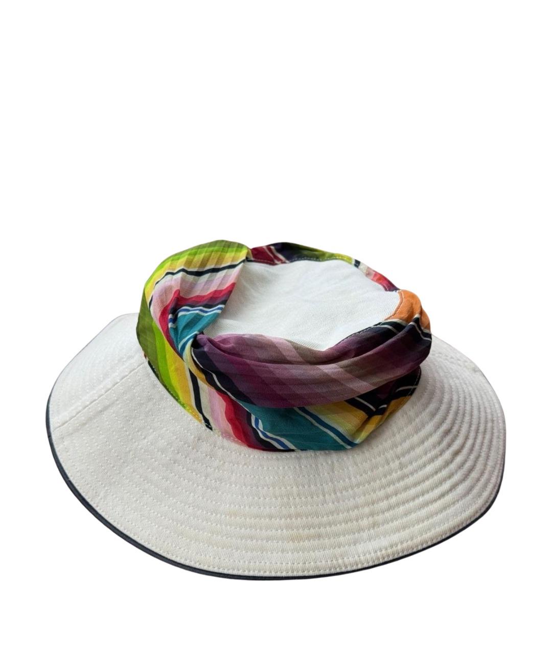 HERMES Белая льняная панама, фото 1