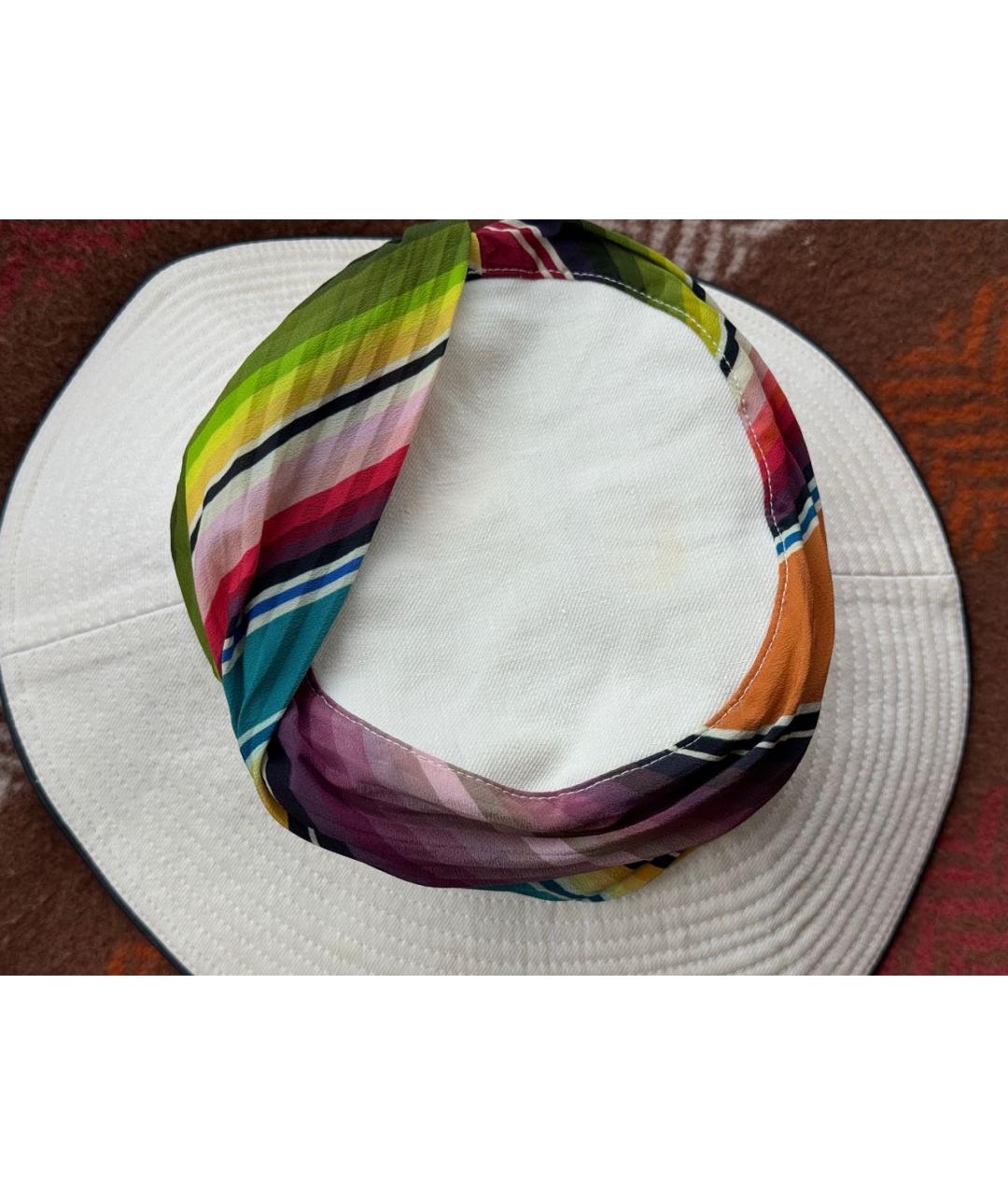 HERMES Белая льняная панама, фото 8