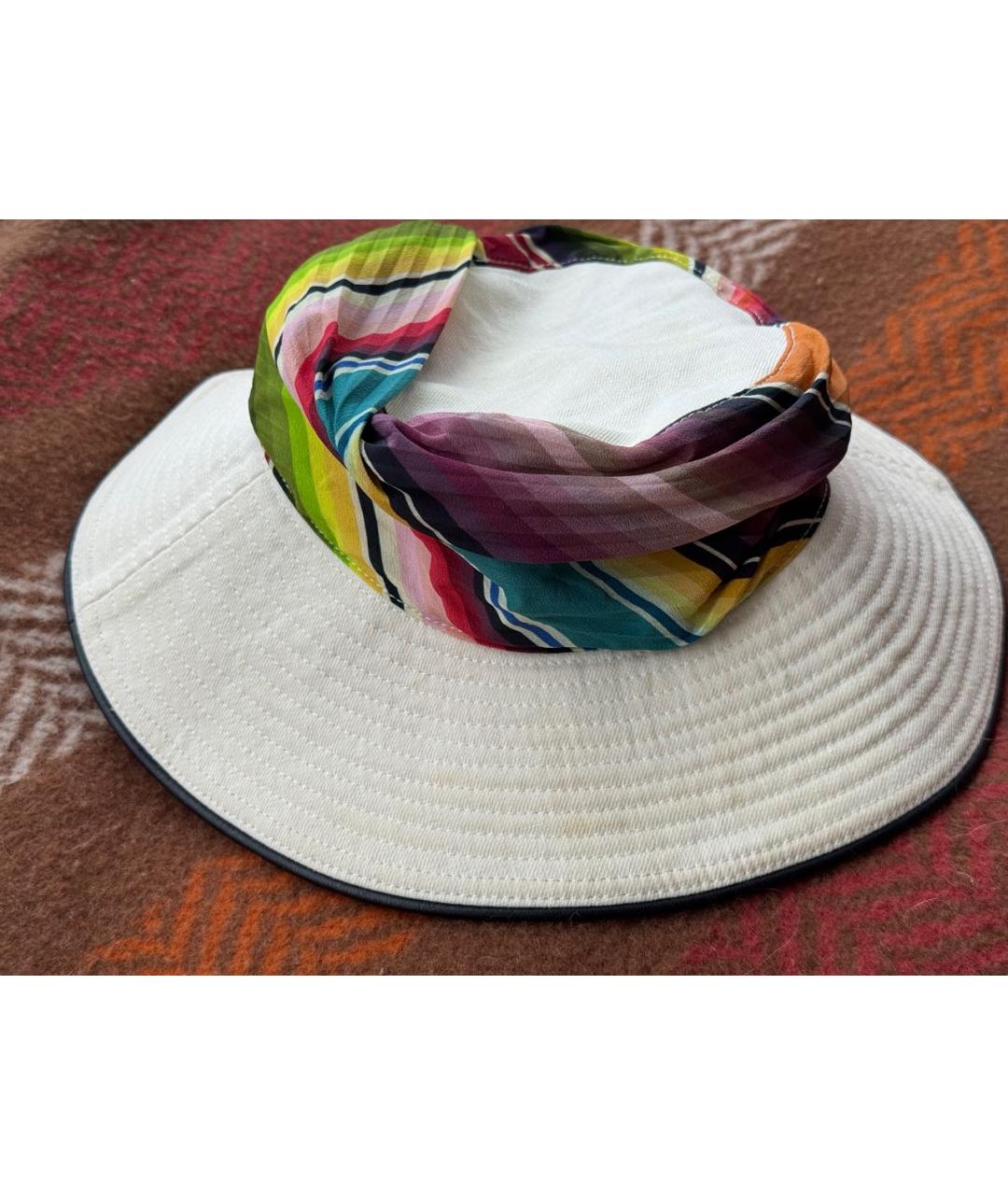 HERMES Белая льняная панама, фото 9