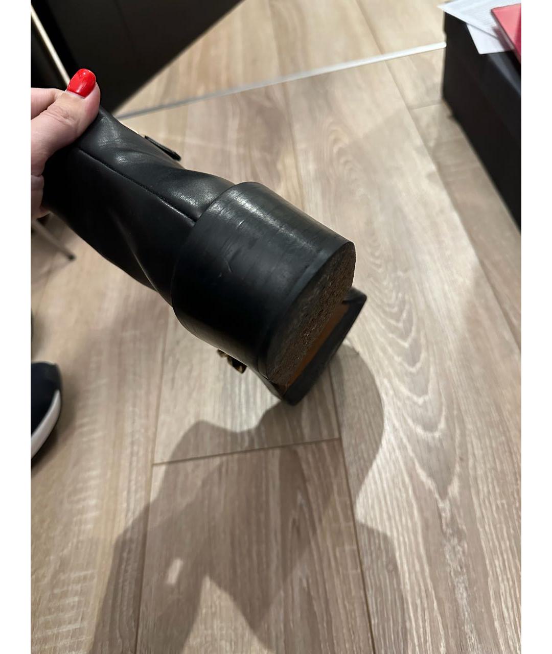 GIVENCHY Черные кожаные полусапоги, фото 4