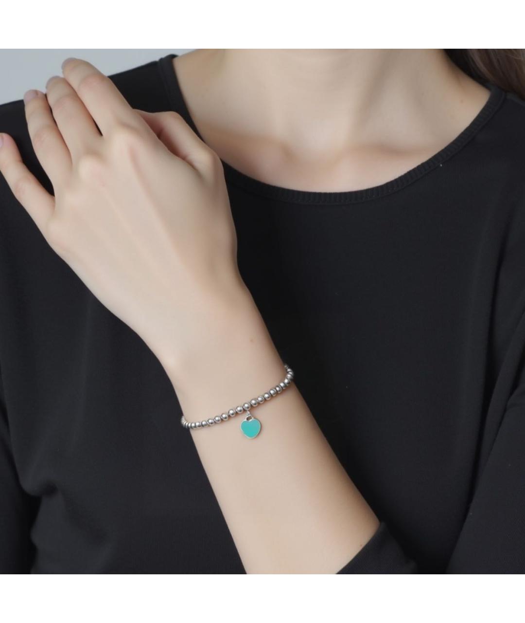 TIFFANY&CO Серебрянный серебряный браслет, фото 4