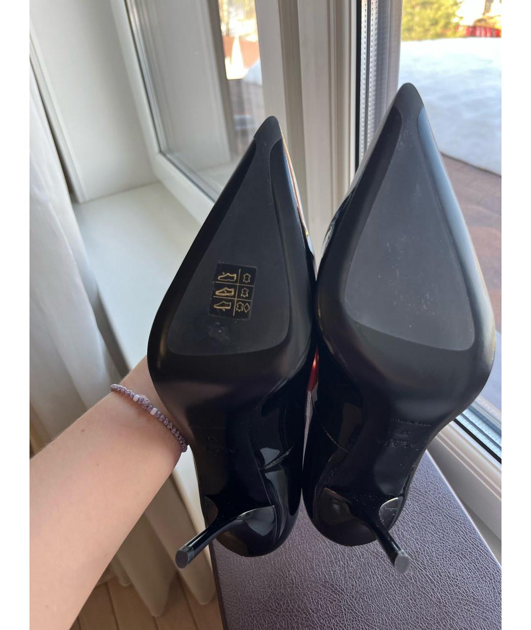 ALAIA Черные туфли из лакированной кожи, фото 8