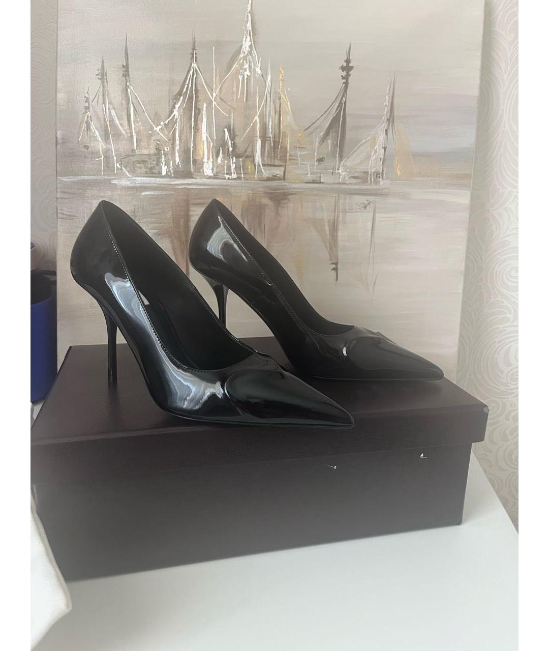 ALAIA Черные туфли из лакированной кожи, фото 9