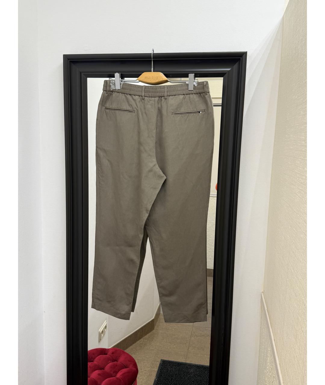 HUGO BOSS Серые повседневные брюки, фото 2