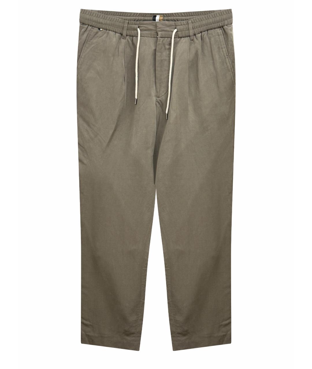 HUGO BOSS Серые повседневные брюки, фото 1