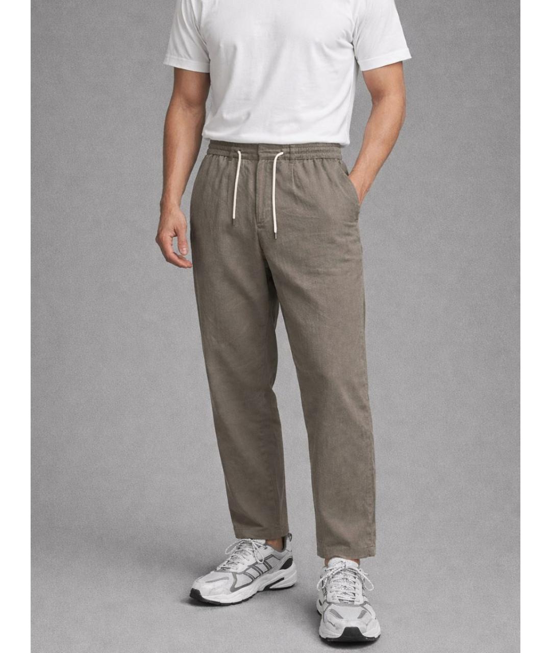 HUGO BOSS Серые повседневные брюки, фото 6