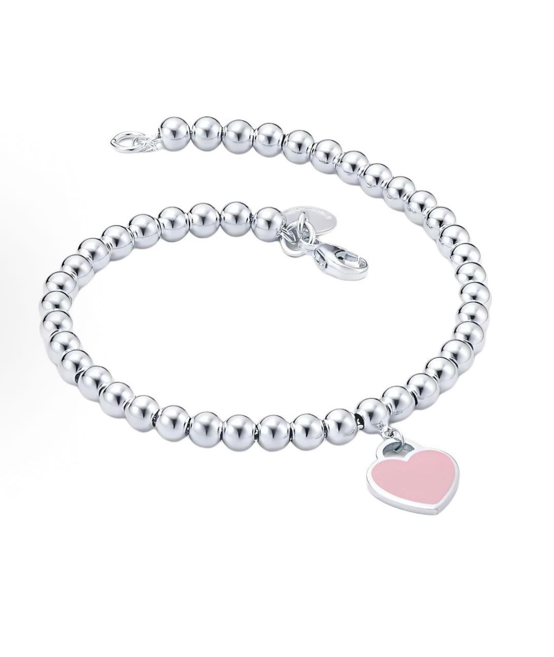 TIFFANY&CO Розовый серебряный браслет, фото 2