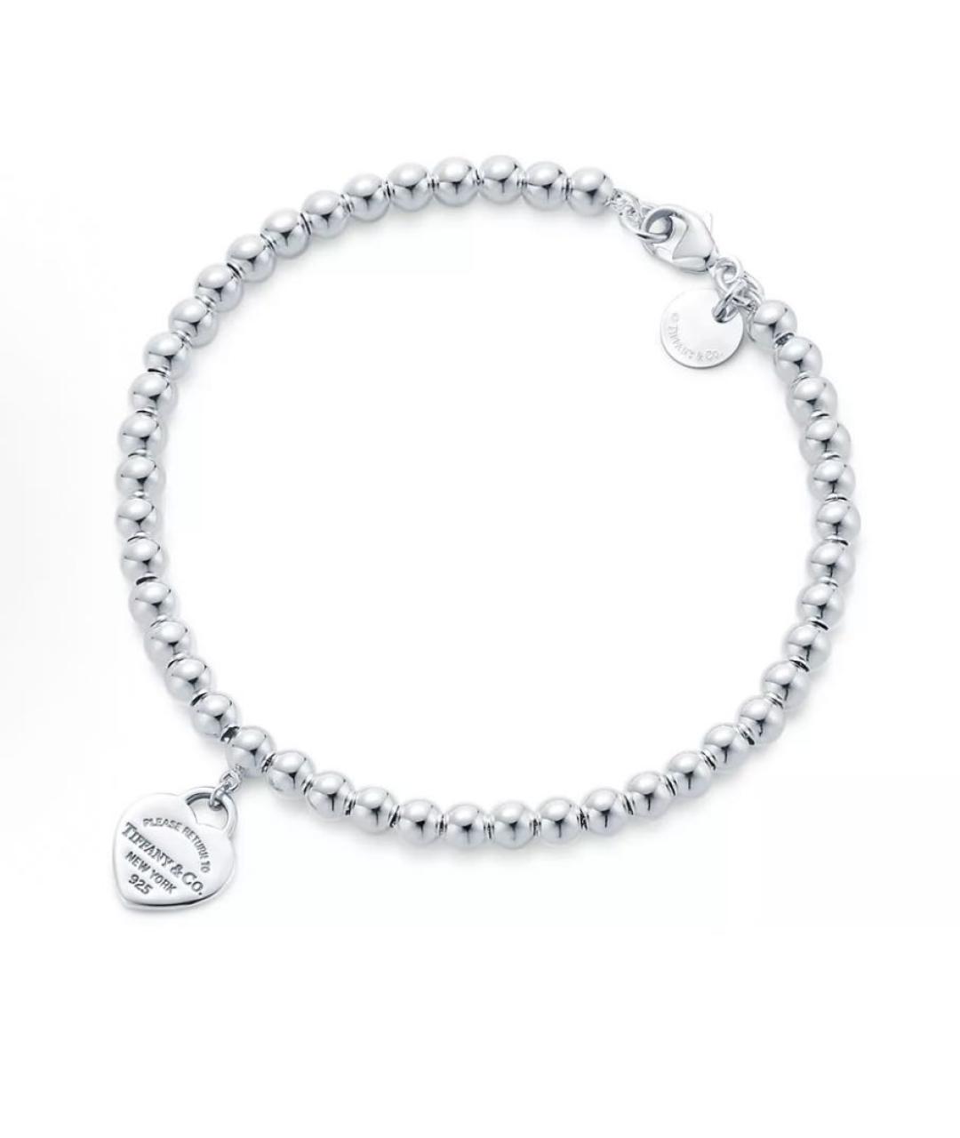 TIFFANY&CO Розовый серебряный браслет, фото 3