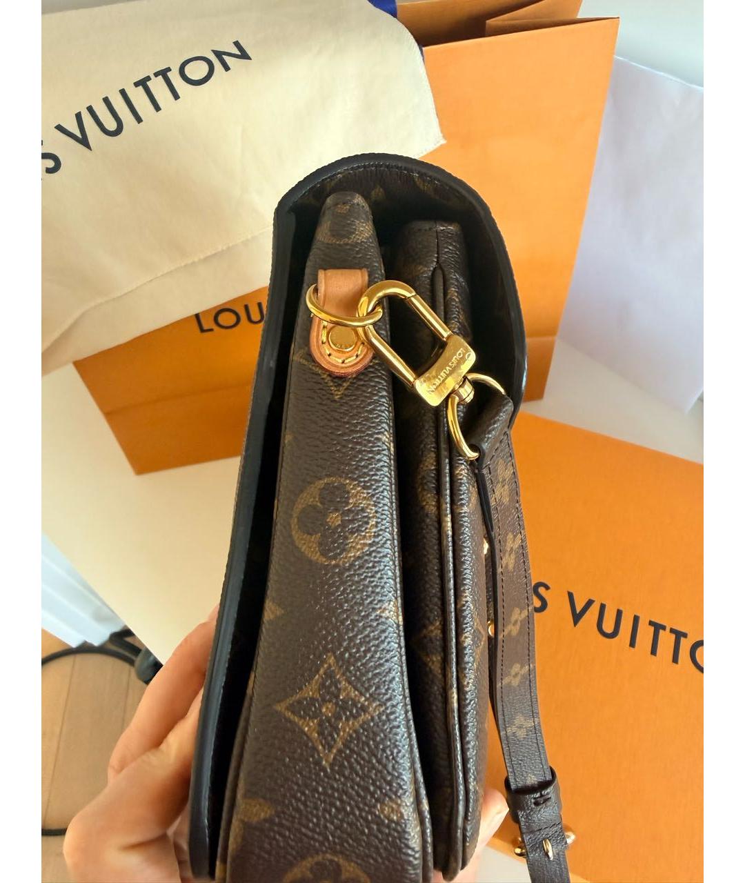 LOUIS VUITTON Коричневая сумка через плечо, фото 4