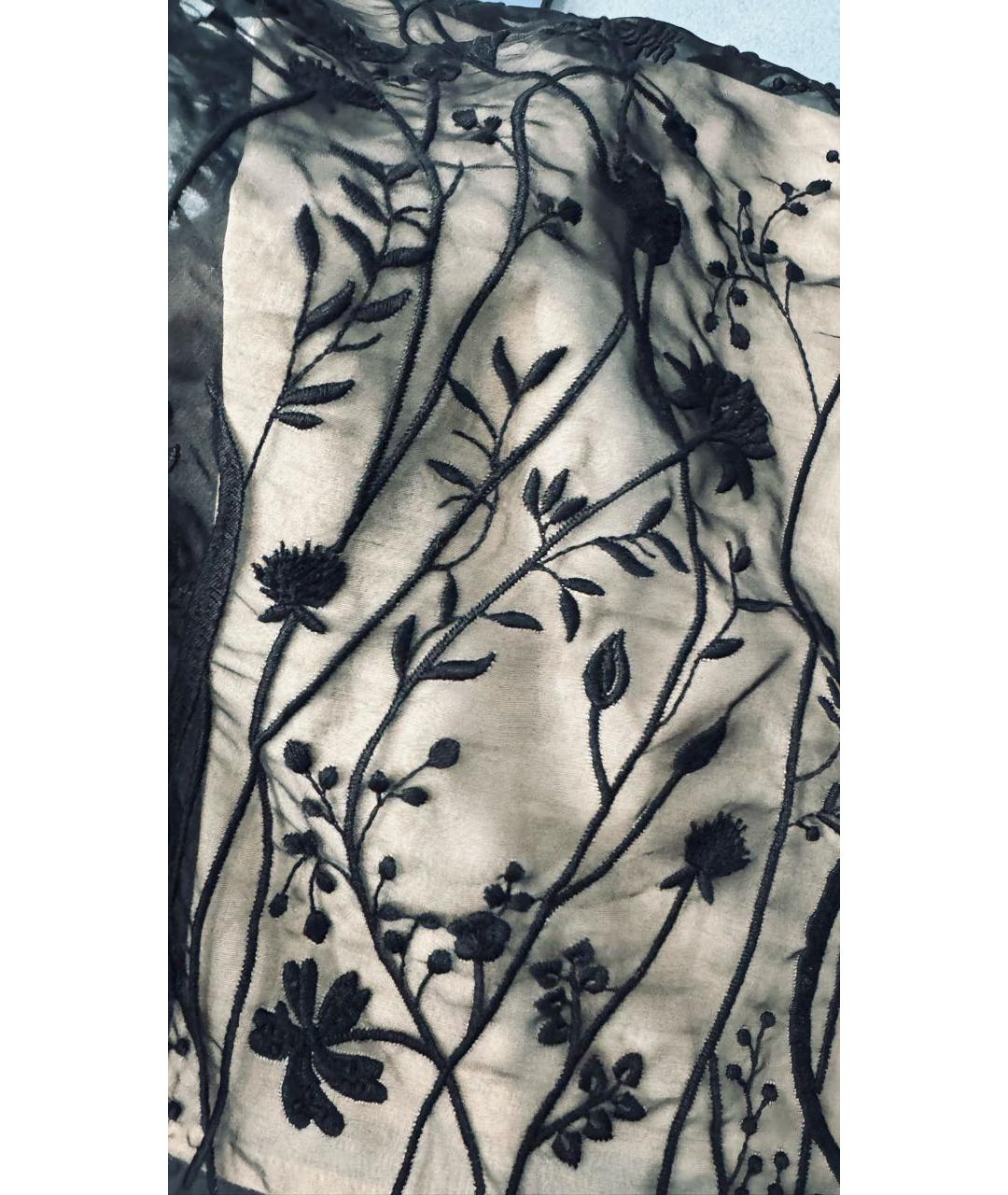 P.A.R.O.S.H. Черная шелковая блузы, фото 5