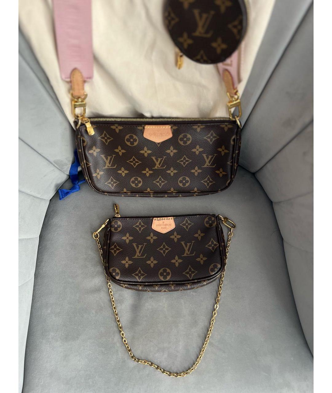 LOUIS VUITTON Коричневая сумка через плечо, фото 5